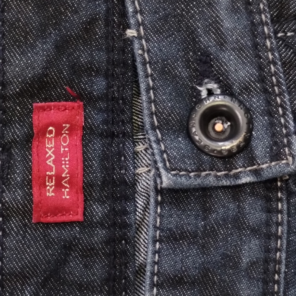 Sean John Relaxed Hamilton Fly Button Front Denim… - image 7